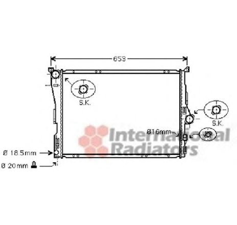 Radiator, racire motor VAN WEZEL 06002343 Radiator, racire motor VAN WEZEL 06002343