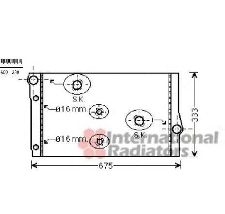 Radiator, racire motor VAN WEZEL 06002410 Radiator, racire motor VAN WEZEL 06002410