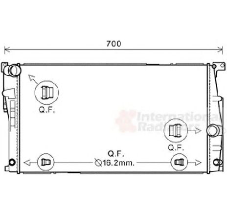 Radiator, racire motor VAN WEZEL 06002447 Radiator, racire motor VAN WEZEL 06002447