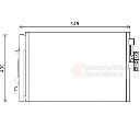 Condensator, climatizare VAN WEZEL 06005481</br>Piesa auto pentru Sistem de aer conditionat