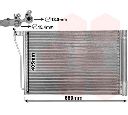 Condensator, climatizare VAN WEZEL 06005490</br>Piesa auto pentru Sistem de aer conditionat