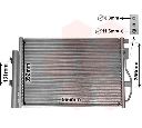 Condensator, climatizare VAN WEZEL 08005048</br>Piesa auto pentru Sistem de aer conditionat