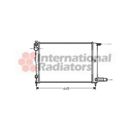 Radiator, racire motor VAN WEZEL 09002070 Radiator, racire motor VAN WEZEL 09002070