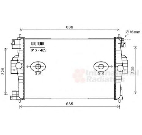 Radiator, racire motor VAN WEZEL 09002280</br>Piesa auto pentru Radiator racire apa/ ulei Radiator, racire motor VAN WEZEL 09002280</br>Piesa auto pentru Radiator racire apa/ ulei
