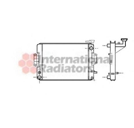 Radiator, racire motor VAN WEZEL 11002022 Radiator, racire motor VAN WEZEL 11002022