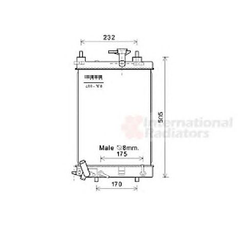 Radiator, racire motor VAN WEZEL 11002070</br>Piesa auto pentru Radiator racire apa/ ulei Radiator, racire motor VAN WEZEL 11002070</br>Piesa auto pentru Radiator racire apa/ ulei