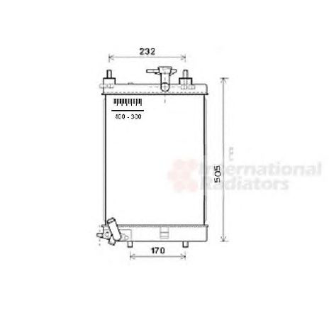 Radiator, racire motor VAN WEZEL 11002071 Radiator, racire motor VAN WEZEL 11002071