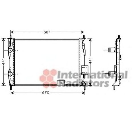Radiator, racire motor VAN WEZEL 13002279 Radiator, racire motor VAN WEZEL 13002279