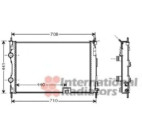 Radiator, racire motor VAN WEZEL 13002288 Radiator, racire motor VAN WEZEL 13002288