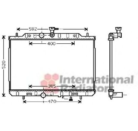 Radiator, racire motor VAN WEZEL 13002292 Radiator, racire motor VAN WEZEL 13002292