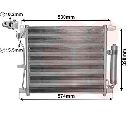 Condensator, climatizare VAN WEZEL 13005403