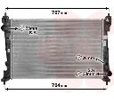 Radiator, racire motor VAN WEZEL 17002312