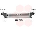 Intercooler, compresor VAN WEZEL 17004415</br>Piesa auto pentru Turbocompressor