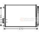 Condensator, climatizare VAN WEZEL 17005347</br>Piesa auto pentru Sistem de aer conditionat
