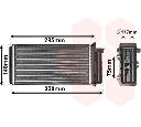 Schimbator caldura, incalzire habitaclu VAN WEZEL 17006183</br>Piesa auto pentru Incalzire