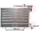 Condensator, climatizare VAN WEZEL 18005592</br>Piesa auto pentru Sistem de aer conditionat