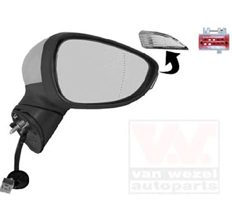 Oglinda exterioara VAN WEZEL 1808818</br>Piesa auto pentru Semnalizare / elemente Oglinda exterioara VAN WEZEL 1808818</br>Piesa auto pentru Semnalizare / elemente