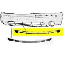 Grila ventilatie, bara protectie VAN WEZEL 1828590</br>Piesa auto pentru Elemente caroserie/Aripa/Bara protectie