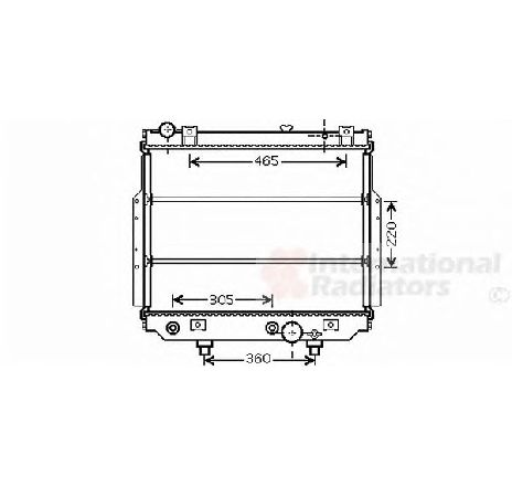 Radiator, racire motor VAN WEZEL 21002038 Radiator, racire motor VAN WEZEL 21002038