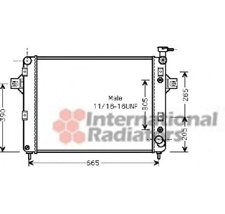 Radiator, racire motor VAN WEZEL 21002044 Radiator, racire motor VAN WEZEL 21002044