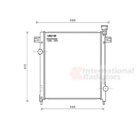 Radiator, racire motor VAN WEZEL 21002053 Radiator, racire motor VAN WEZEL 21002053