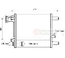Condensator, climatizare VAN WEZEL 21005057</br>Piesa auto pentru Sistem de aer conditionat