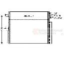 Condensator, climatizare VAN WEZEL 21005061