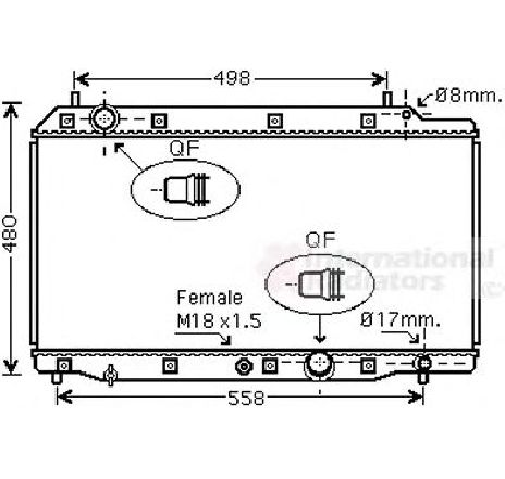 Radiator, racire motor VAN WEZEL 25002215</br>Piesa auto pentru Radiator racire apa/ ulei Radiator, racire motor VAN WEZEL 25002215</br>Piesa auto pentru Radiator racire apa/ ulei