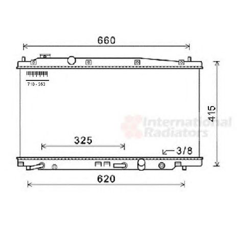 Radiator, racire motor VAN WEZEL 25002240 Radiator, racire motor VAN WEZEL 25002240
