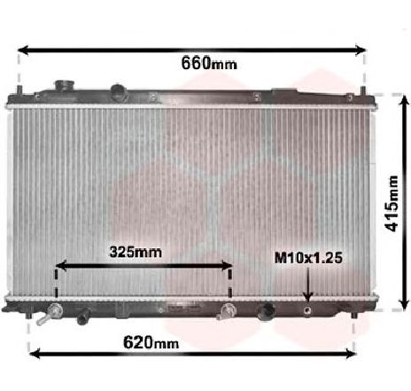 Radiator, racire motor VAN WEZEL 25002277 Radiator, racire motor VAN WEZEL 25002277