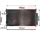 Condensator, climatizare VAN WEZEL 25005239