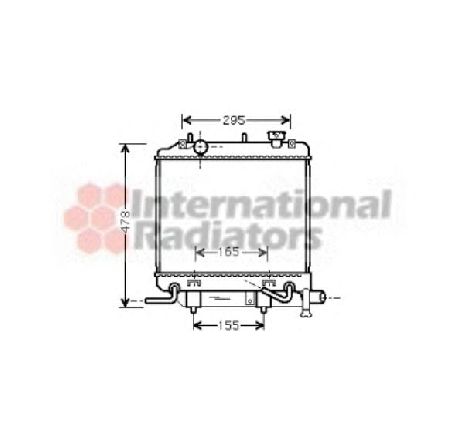 Radiator, racire motor VAN WEZEL 27002166 Radiator, racire motor VAN WEZEL 27002166