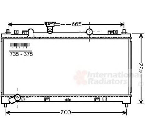 Radiator, racire motor VAN WEZEL 27002226 Radiator, racire motor VAN WEZEL 27002226