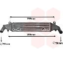 Intercooler, compresor VAN WEZEL 27004267
