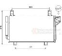 Condensator, climatizare VAN WEZEL 27005264