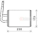 Schimbator caldura, incalzire habitaclu VAN WEZEL 27006268</br>Piesa auto pentru Incalzire