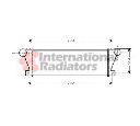 Intercooler, compresor VAN WEZEL 28004021