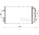 Condensator, climatizare VAN WEZEL 28005127