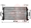 Radiator, racire motor VAN WEZEL 30002444</br>Piesa auto pentru Radiator racire apa/ ulei