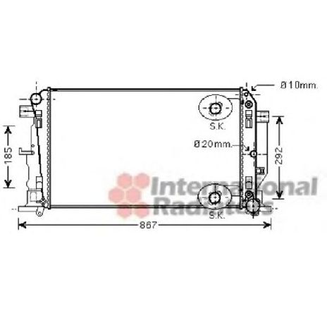 Radiator, racire motor VAN WEZEL 30002445 Radiator, racire motor VAN WEZEL 30002445