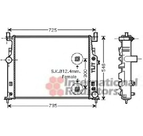 Radiator, racire motor VAN WEZEL 30002458</br>Piesa auto pentru Radiator racire apa/ ulei Radiator, racire motor VAN WEZEL 30002458</br>Piesa auto pentru Radiator racire apa/ ulei