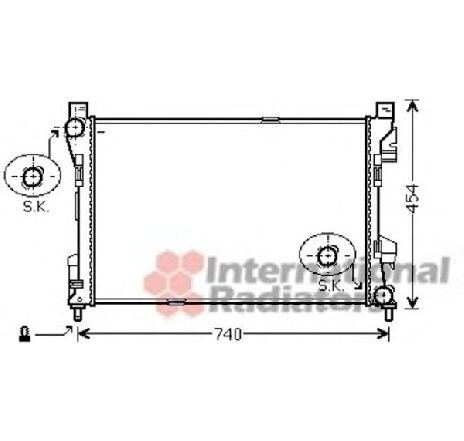 Radiator, racire motor VAN WEZEL 30002463 Radiator, racire motor VAN WEZEL 30002463