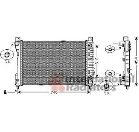 Radiator, racire motor VAN WEZEL 30002464 Radiator, racire motor VAN WEZEL 30002464