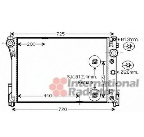 Radiator, racire motor VAN WEZEL 30002546 Radiator, racire motor VAN WEZEL 30002546