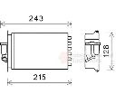 Schimbator caldura, incalzire habitaclu VAN WEZEL 30006649