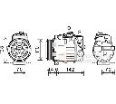 Compresor, climatizare VAN WEZEL 3000K611