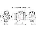 Compresor, climatizare VAN WEZEL 3000K638