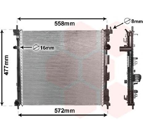 Radiator, racire motor VAN WEZEL 33002407</br>Piesa auto pentru Radiator racire apa/ ulei Radiator, racire motor VAN WEZEL 33002407</br>Piesa auto pentru Radiator racire apa/ ulei