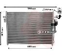 Condensator, climatizare VAN WEZEL 33005404</br>Piesa auto pentru Sistem de aer conditionat