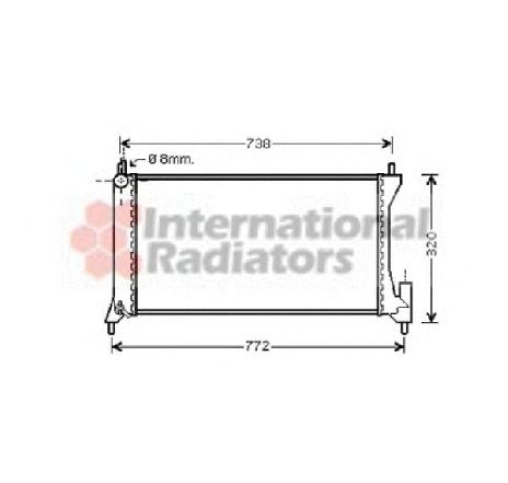 Radiator, racire motor VAN WEZEL 37002386 Radiator, racire motor VAN WEZEL 37002386